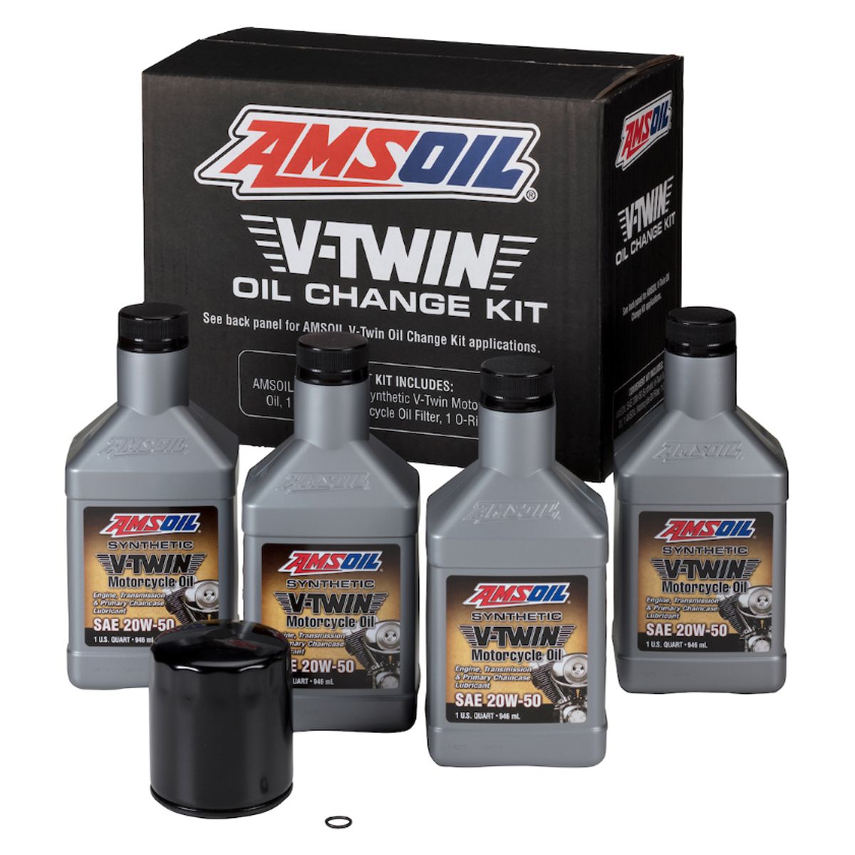 Amsoil V-Twin Oil Kit - HDBK - 1999-2019