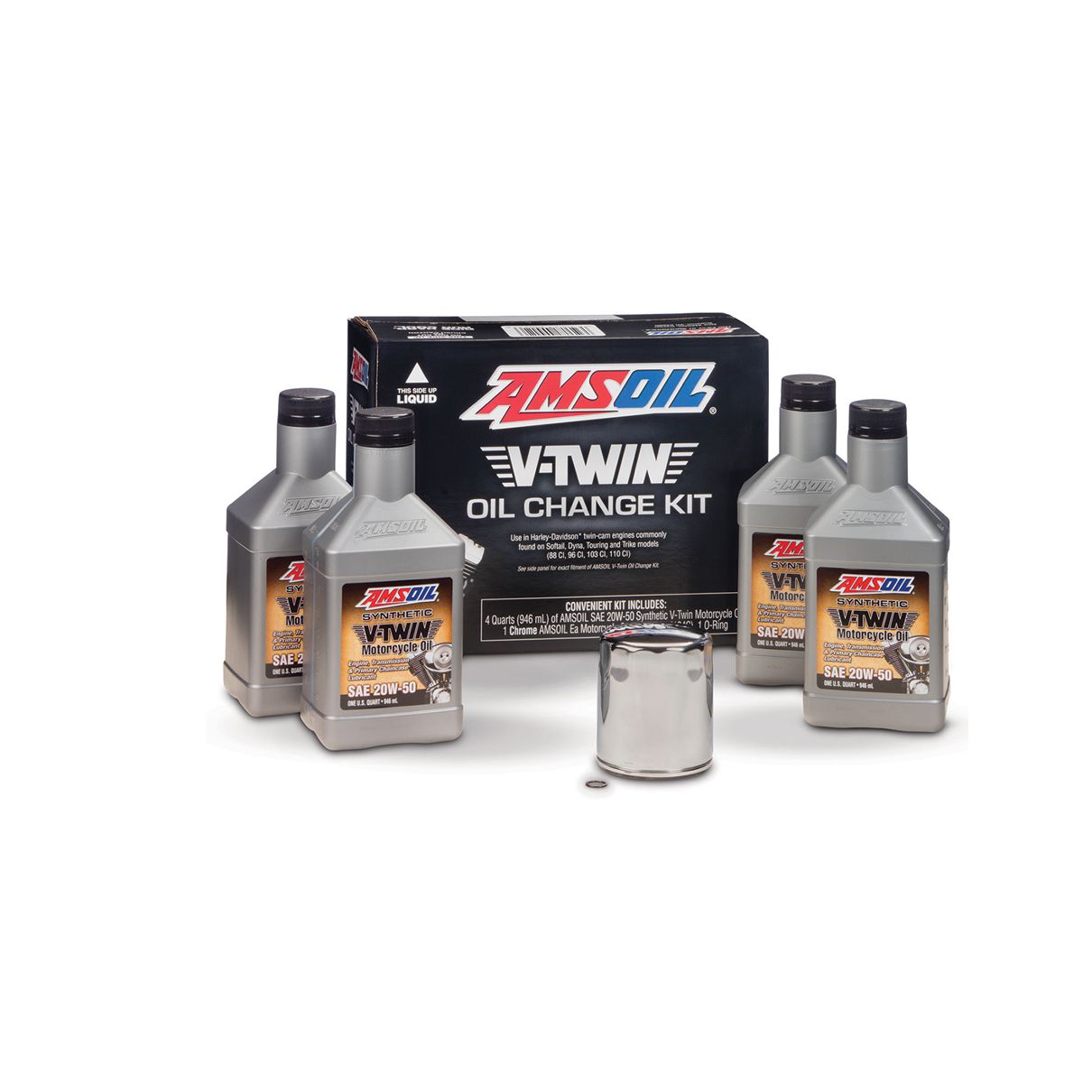 Amsoil V-Twin Oil Kit - HDCK - 1999-2019 