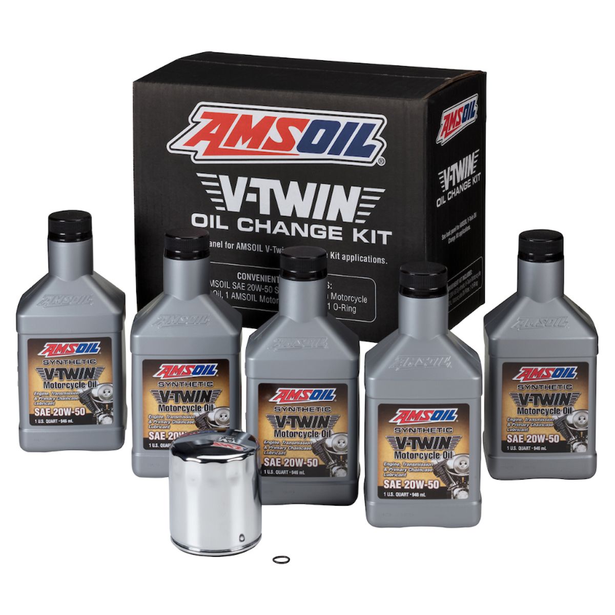 Amsoil V-Twin Oil Kit - HDMC - 2017-2025 