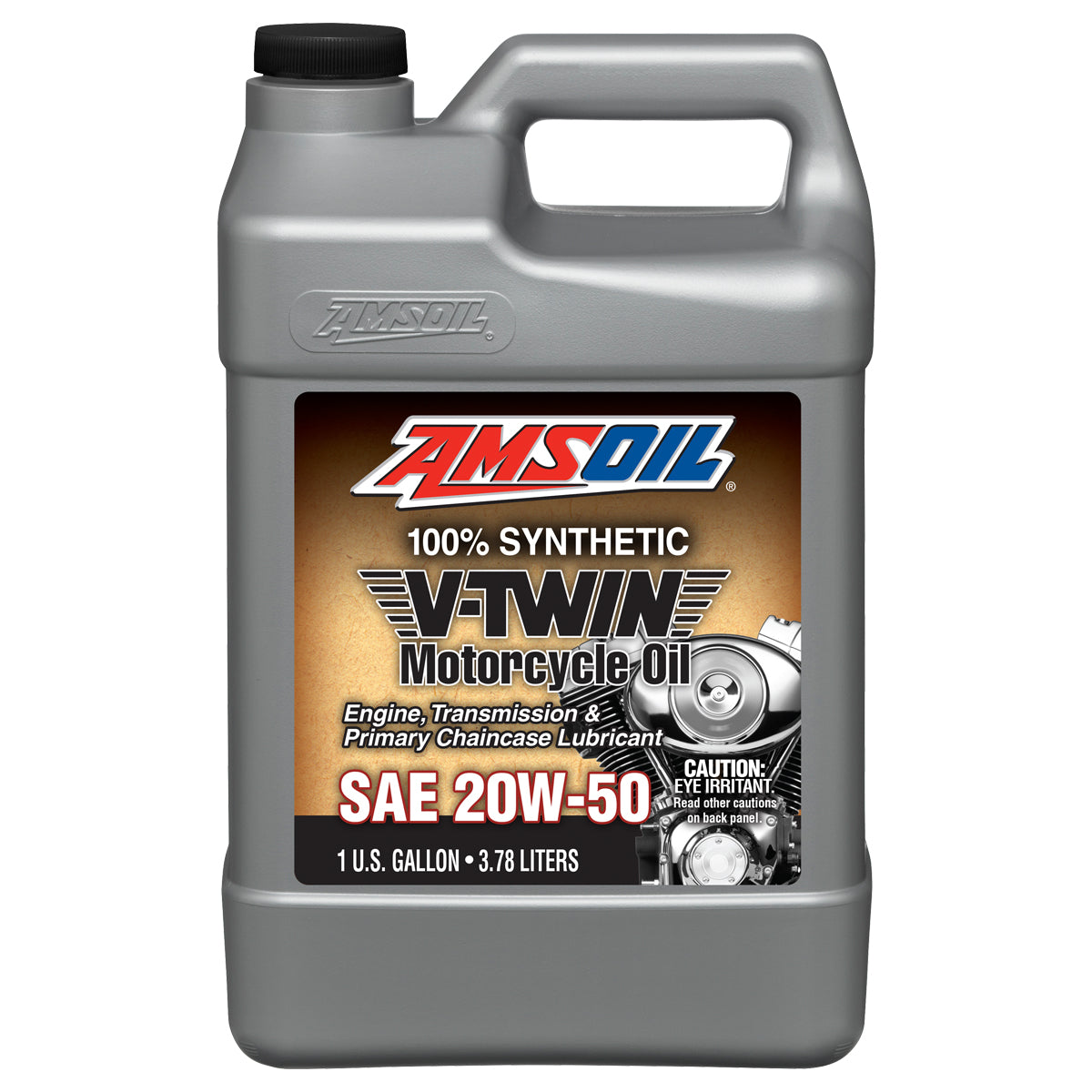 AMSOIL 20W-50 100% Synthetic V-Twin Motorcycle Oil 3.78 L