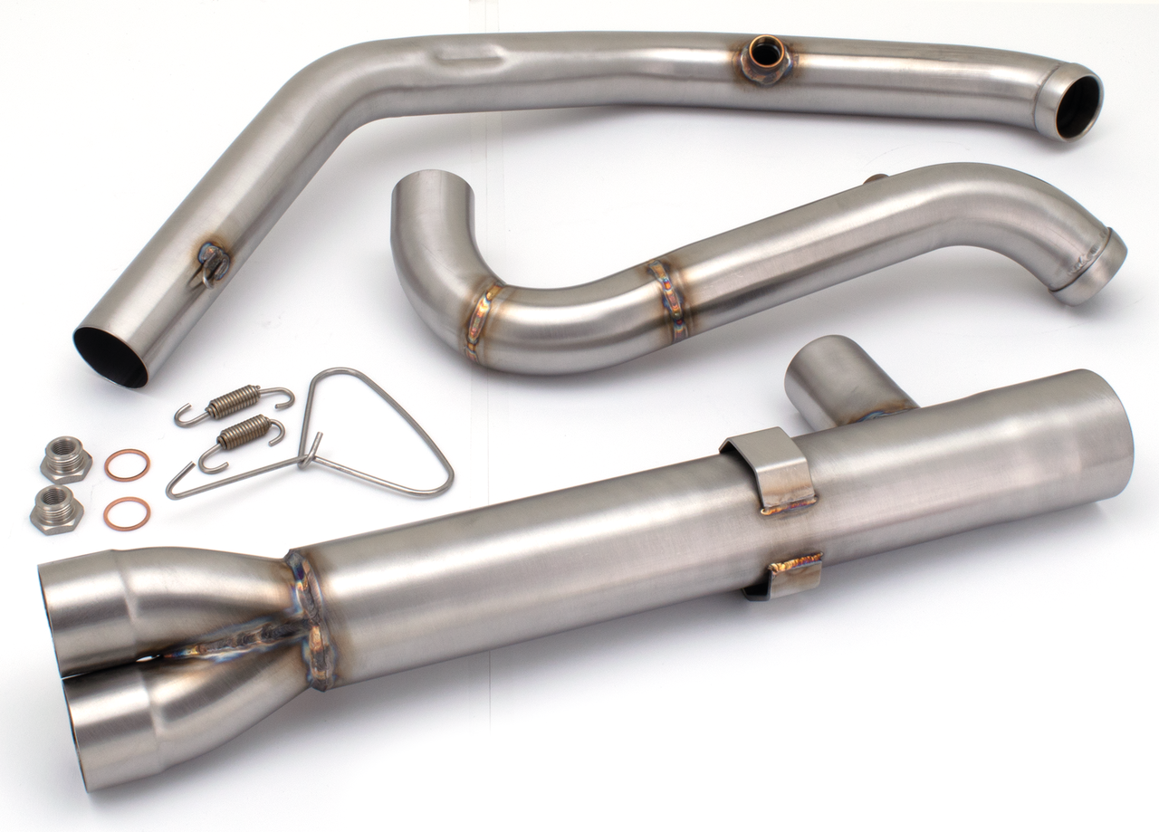 Racing Header Kit – Satin Stainless Steel, Touring modeller 2017-2020