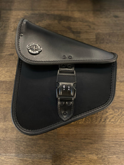 Black Digilock Swingarm Bag – Harley Softail / Like New